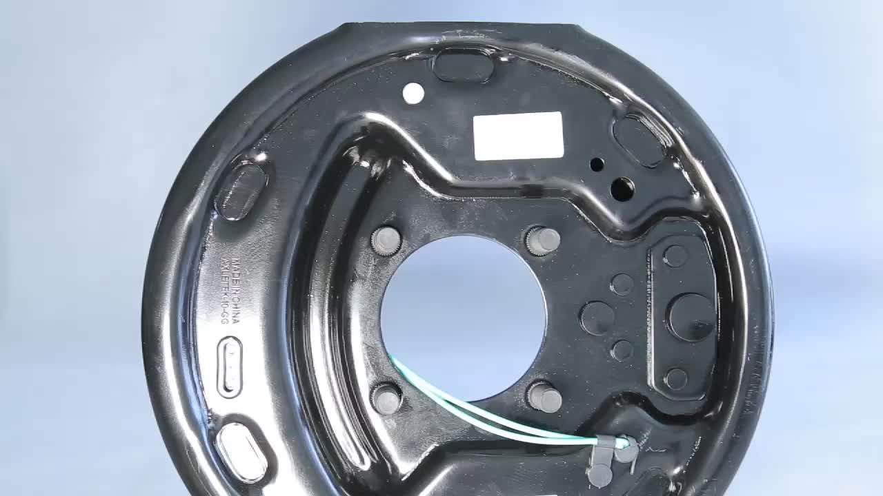 12" Electric Drum Brake With Self Adjust Cable For Trailer 6000 Lbs