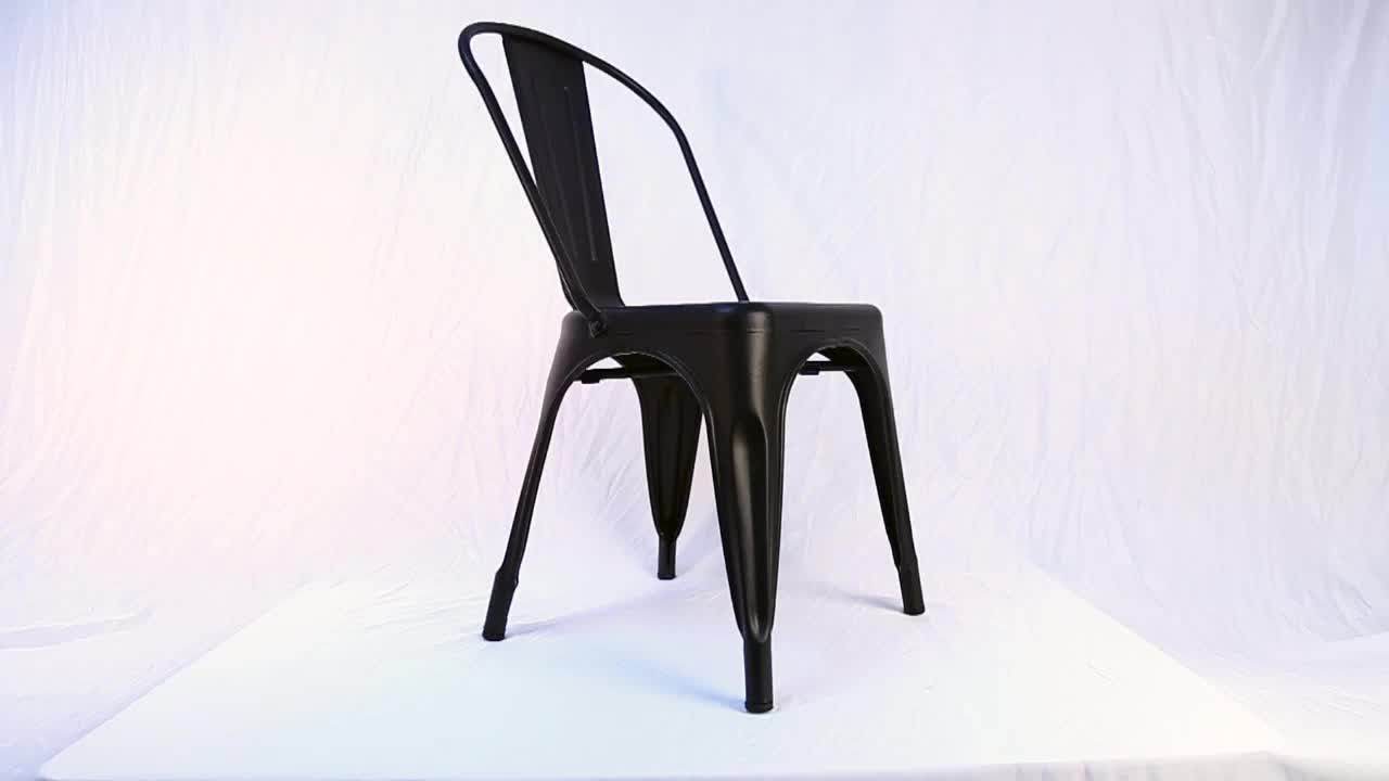 Iron Armless Stackable Metal Chairs Used Restaurant/dining/banquet