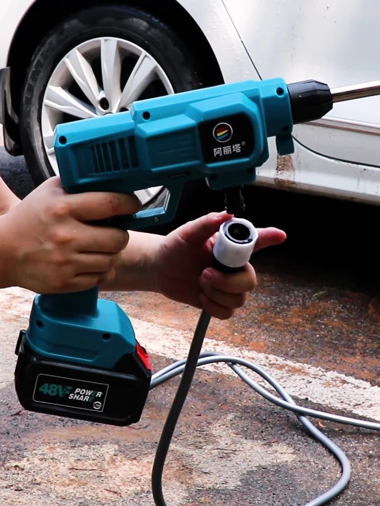 Cordless High Pressure Cleaner Machine 12v 24v Lithium Batteries Car