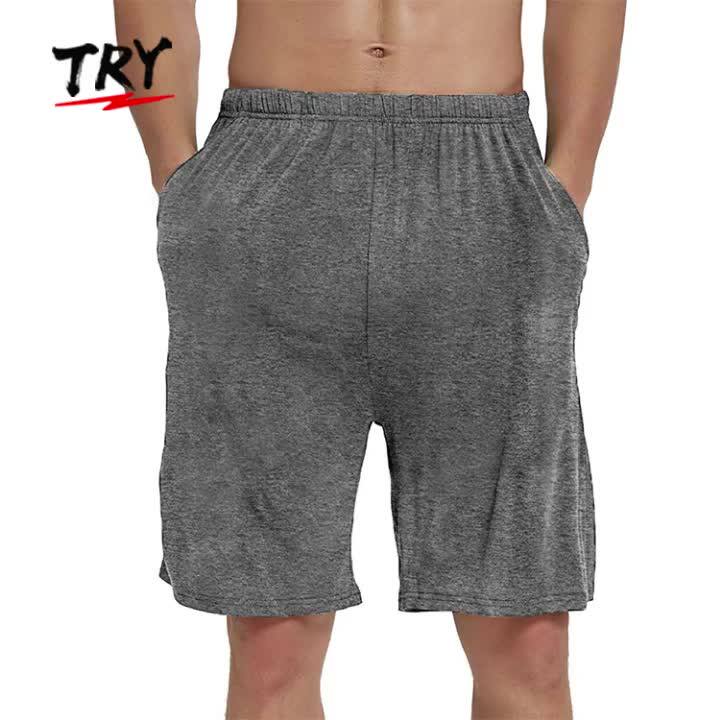 Try Mens Ultra Thin Soft Pajama Shorts 