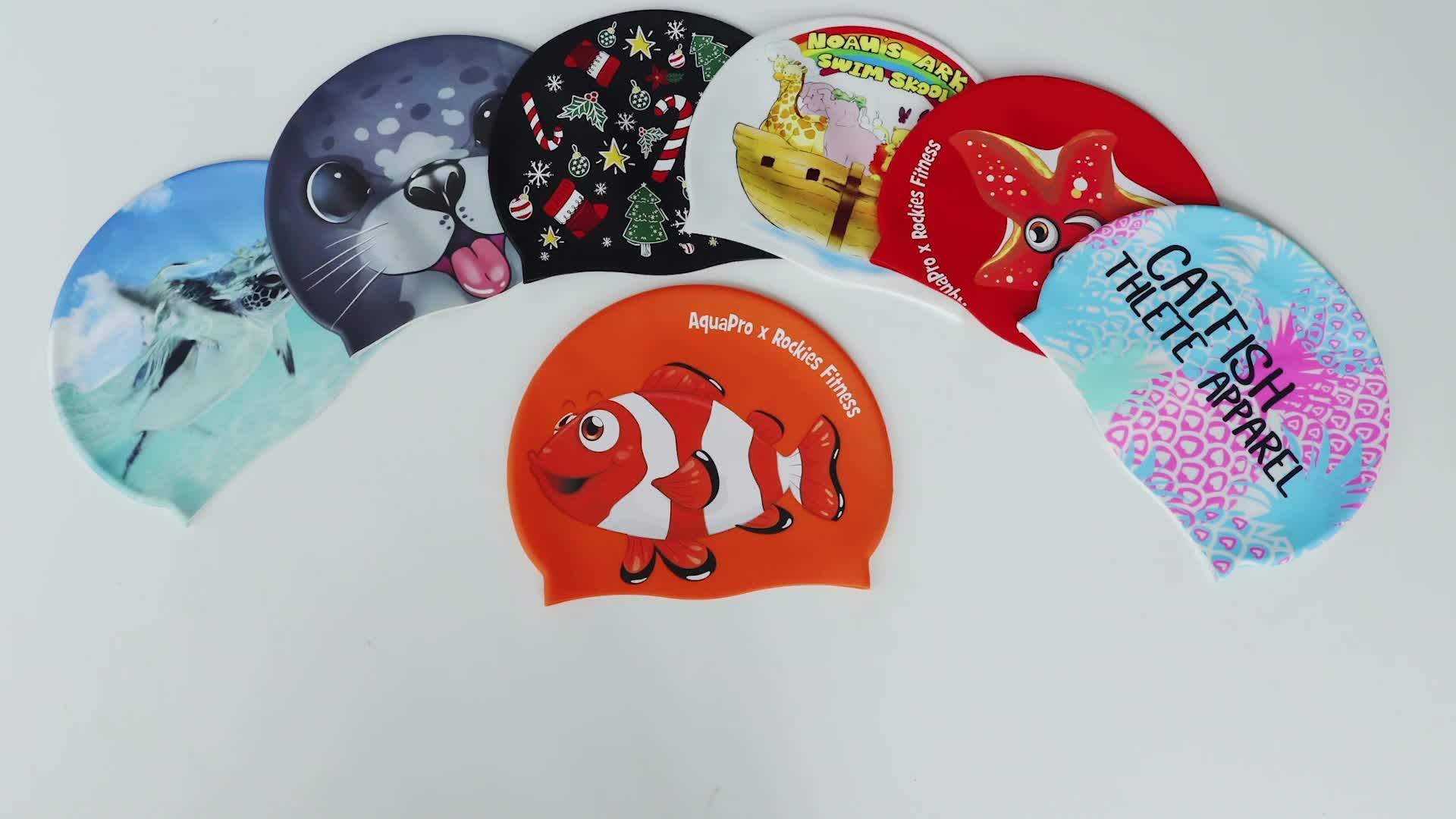 Kids Adult Cartoon Funny Cute Waterproof Good Quality Silicone Swimming