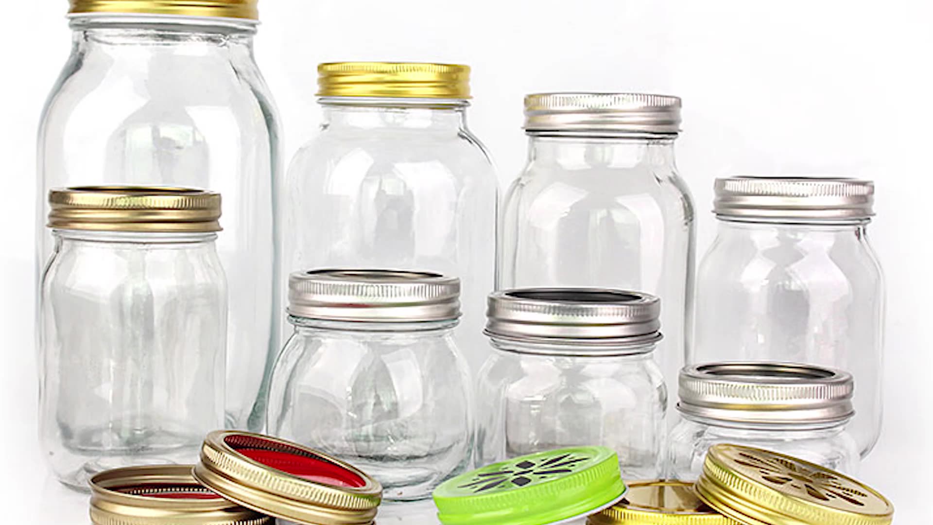 16oz 500ml Square Hermetically Sealed Mason Jars Airtight Storage Jar