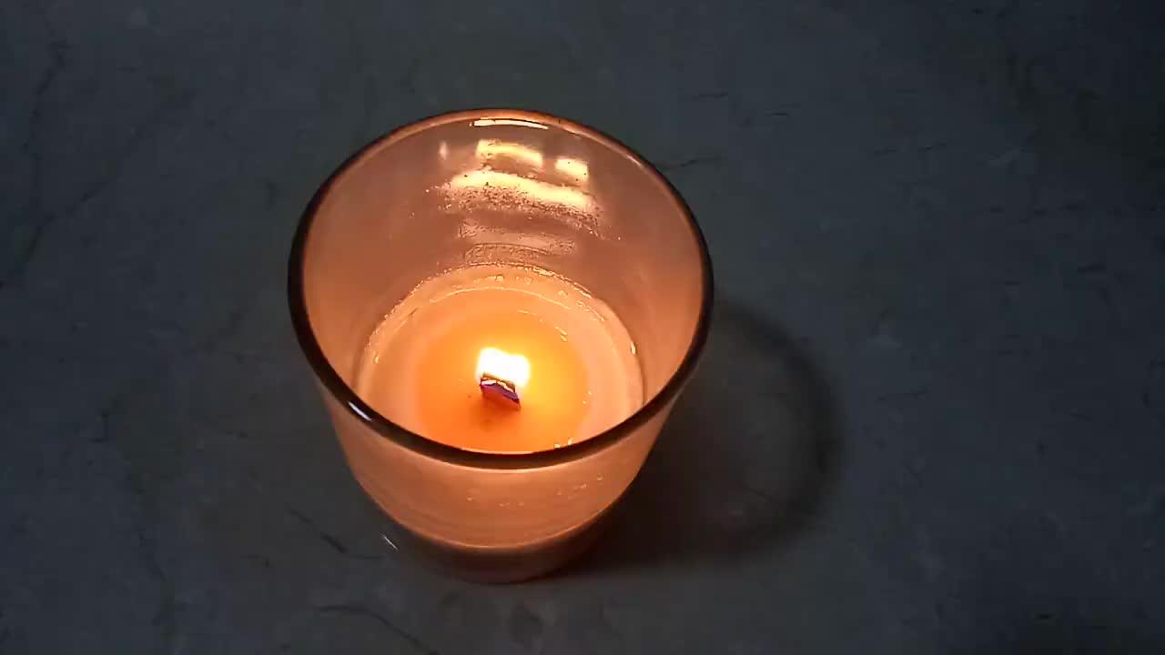 Ecofriendly Diy Candle Wood Wick Metal Soy Wax Paraffin Support Luxury