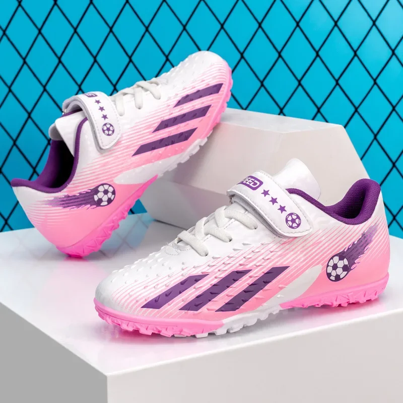 Ronaldo Messi children's football shoes teenagers boys and girls students children broken nails velcro grass competition training