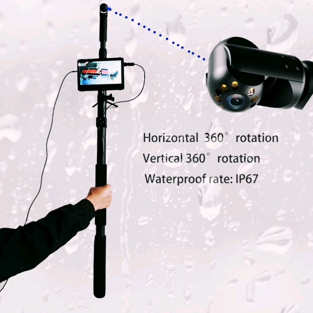 Underwater Borescope Sewer Pipe Inspection Camera 360 Degree Rotation