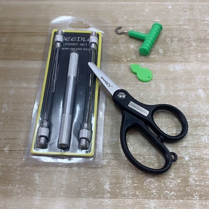 Samsfx Carp Fishing Bait Hair Rigs Tool With Scissors Kit Combo Carp
