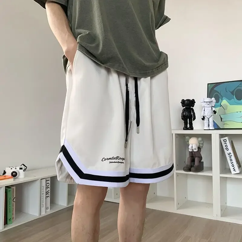 Summer New Short Pants for Men and Women Loose Matchy-Chic Wide Leg Shorts American Basketball Sports Casual Five-Pocket Pants Trendy