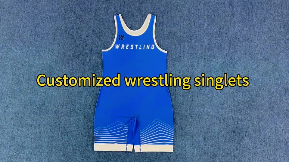 Oem Plus Size Sublimated Wrestling Singlets For Sale 4xl 5xl Polyester