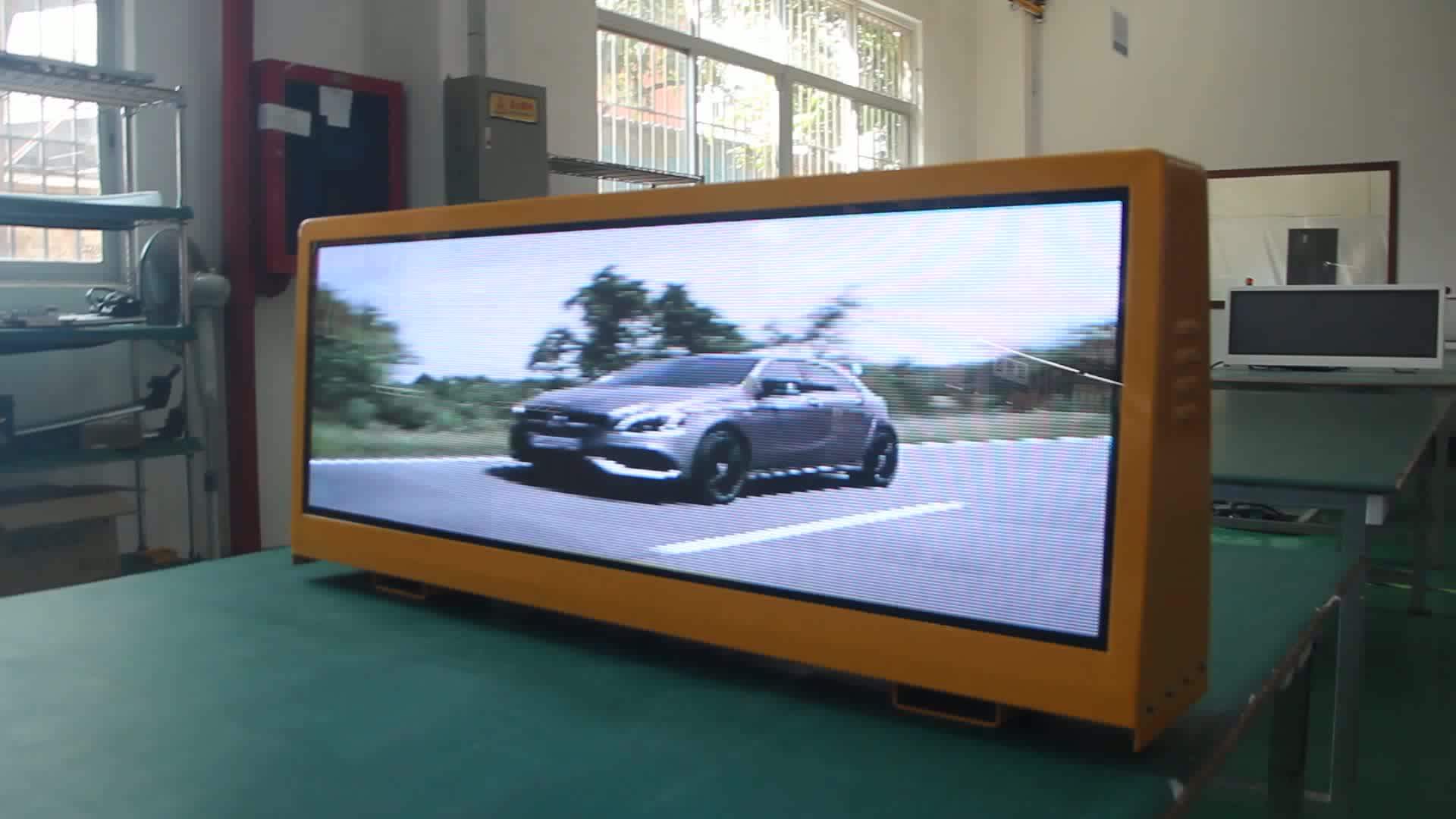 Hd Digital Billboard Truck Car Taxi Roof Signs Folding Mounted Led Bus