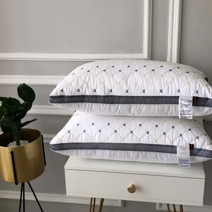 5 Star Travesseiro Custom Micro Fiber Quilting Feather Silk Beckham