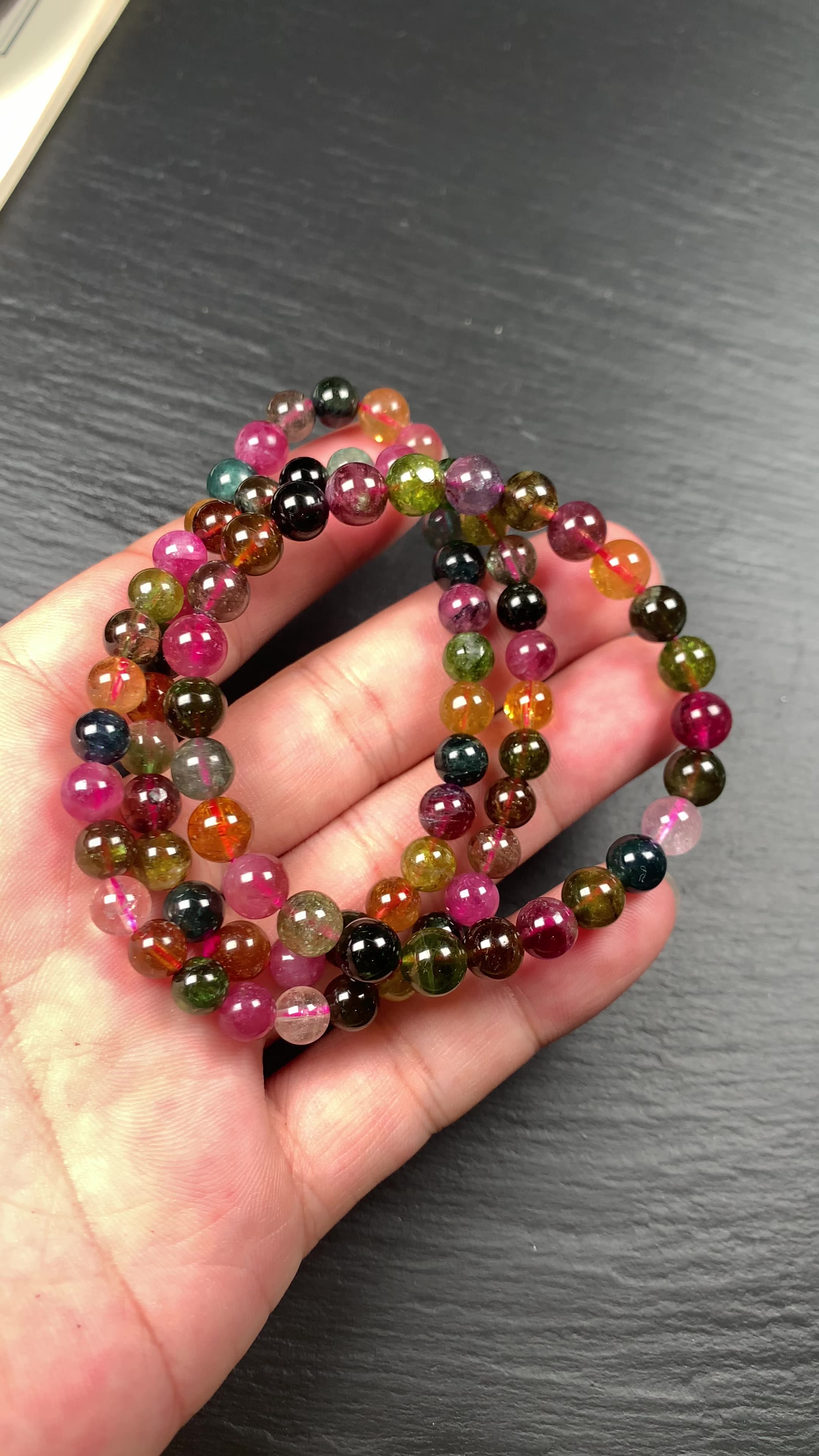 7mm Natural Crystal Beads Healing Jewelry Bead Gemstone Colorful