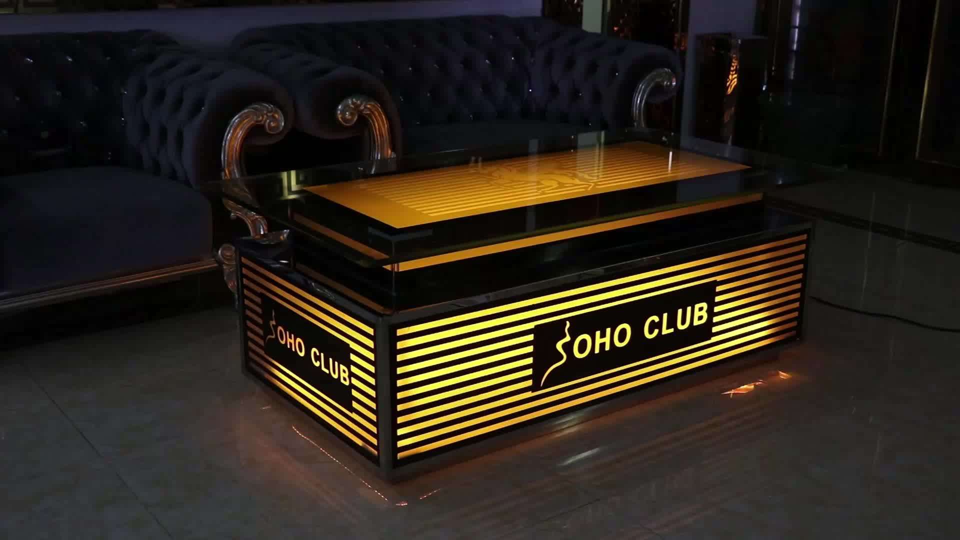 Ktv Club Hotel Light Up Bar Square Cocktail Table Buy Light Up Bar