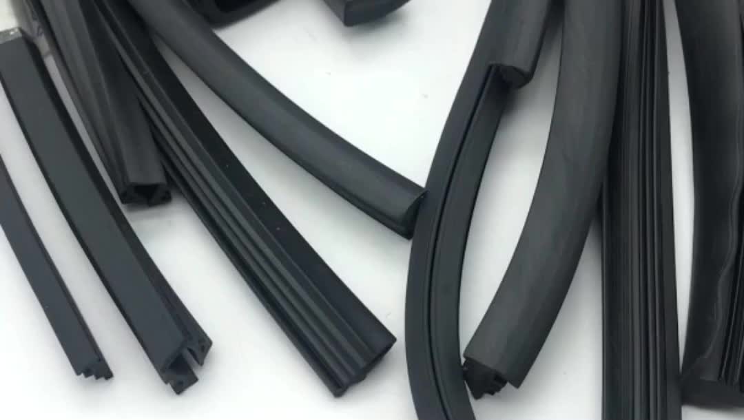 U Shape Waterproof Sliding Glass Door And Window Flat Rubber Seal Strip
