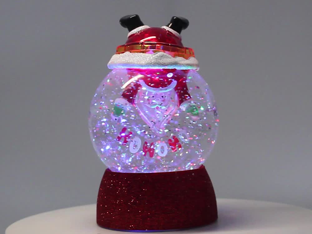 Hot selling led moving floater santa christmas decoration water snow Hot Selling Led Moving Floater Santa Christmas Decoration Water Snow