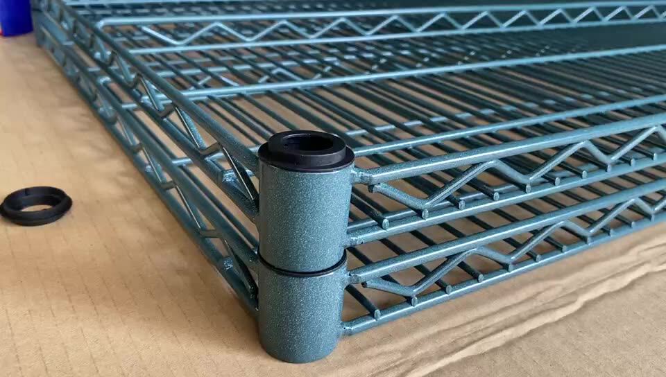 Heavy Duty Nickle Chrome Plated Slanted Wire Shelves Wire Shelving