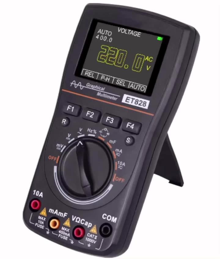 Et828 2 In 1 High Definition Intelligent Graphical Digital Oscilloscope