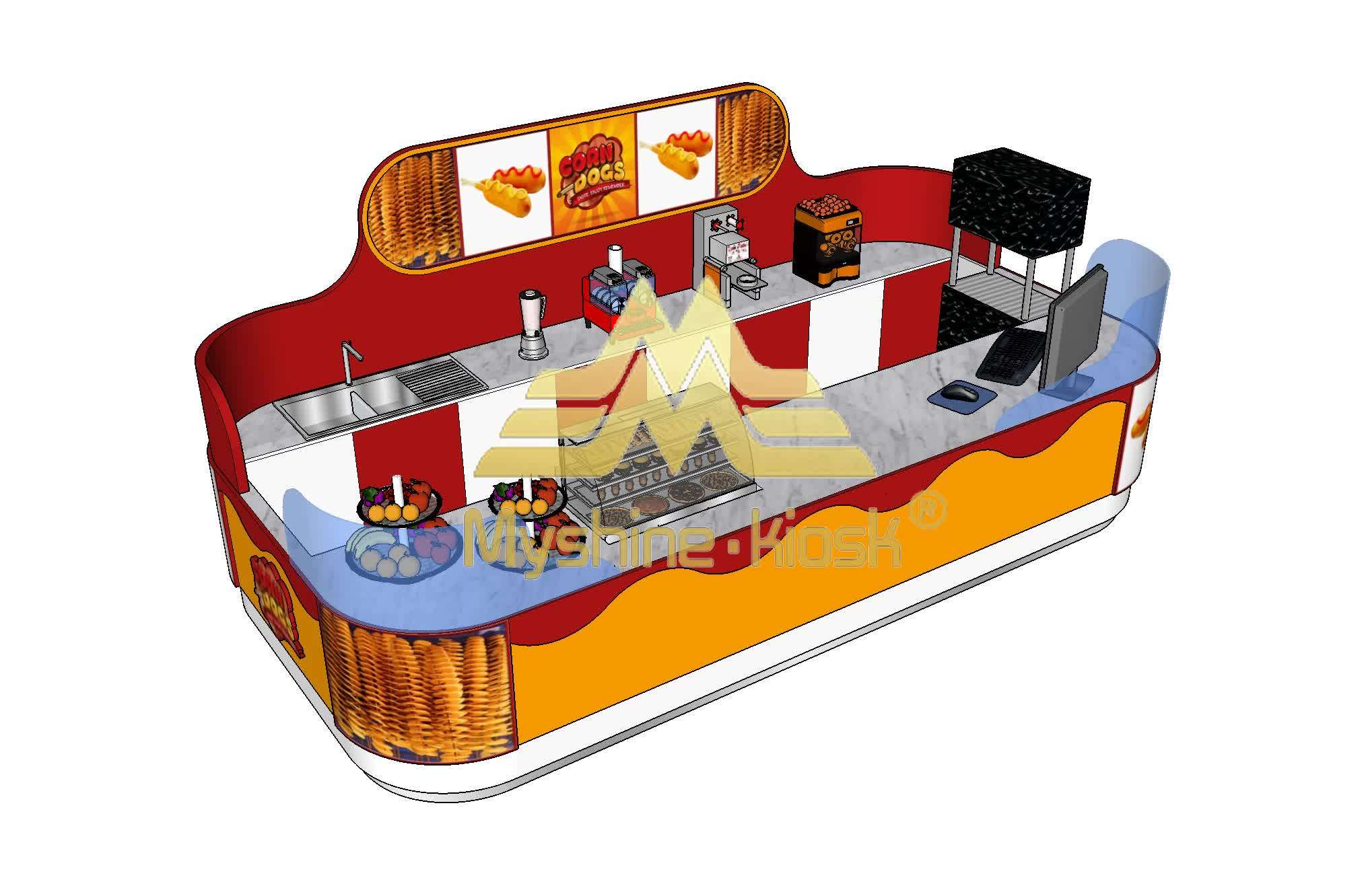 Custom Milk Fruit Juice Beverage Milkshake Coconut Juice Bar Mall Boba