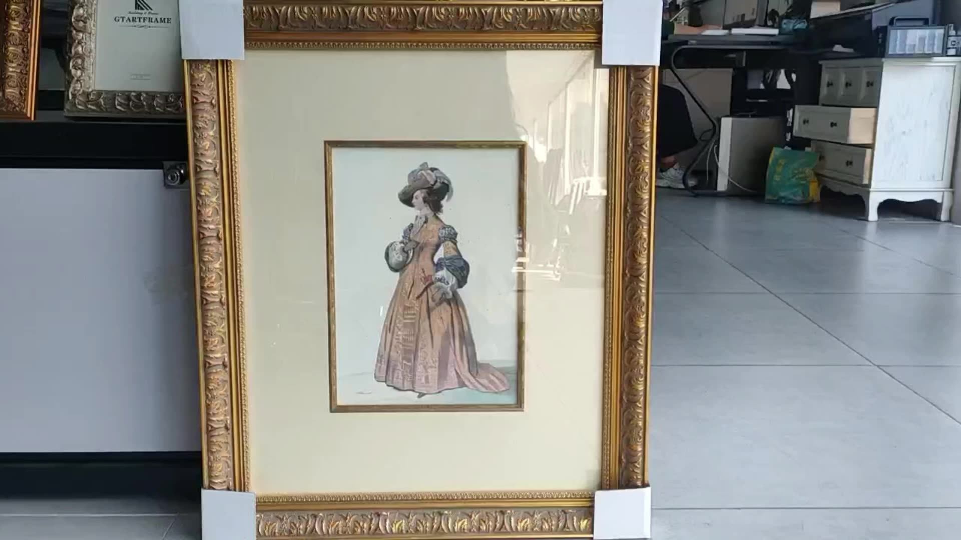 Manufacturers Hot Sale Canvas Picture Frames Wall Decorative Gold