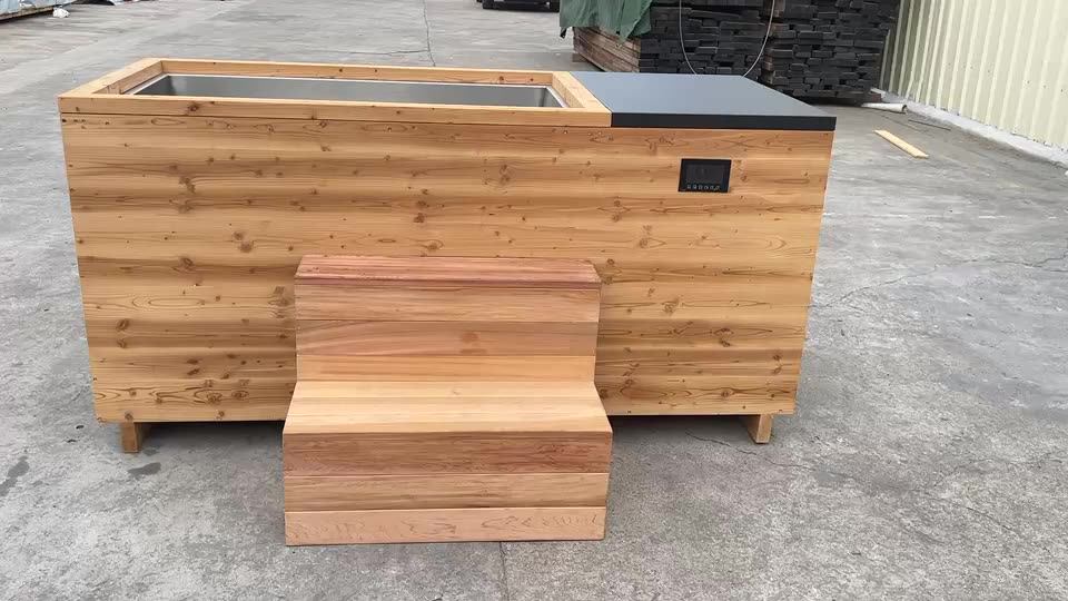 Ice Bath Tub With Stainless Steel Inner And Smart Control Panel Large Cold Plunge For One Person