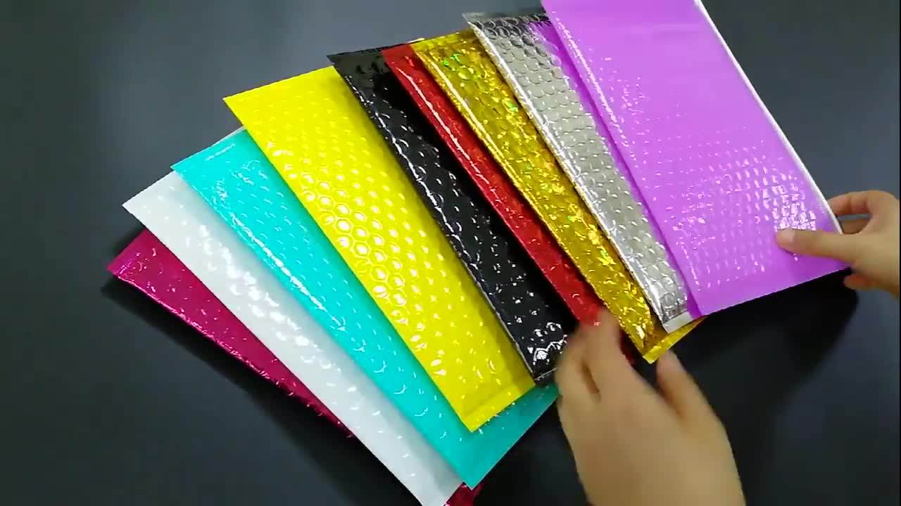 Mirror Cosmetic Comb Nail Polish Bubble Mailer Cosmetic Bags Packaging