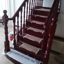 Whole ladder plus solid wood cabinet solid wood net red staircase tread glass stair guardrails customized solid wood armrest stairs set to do