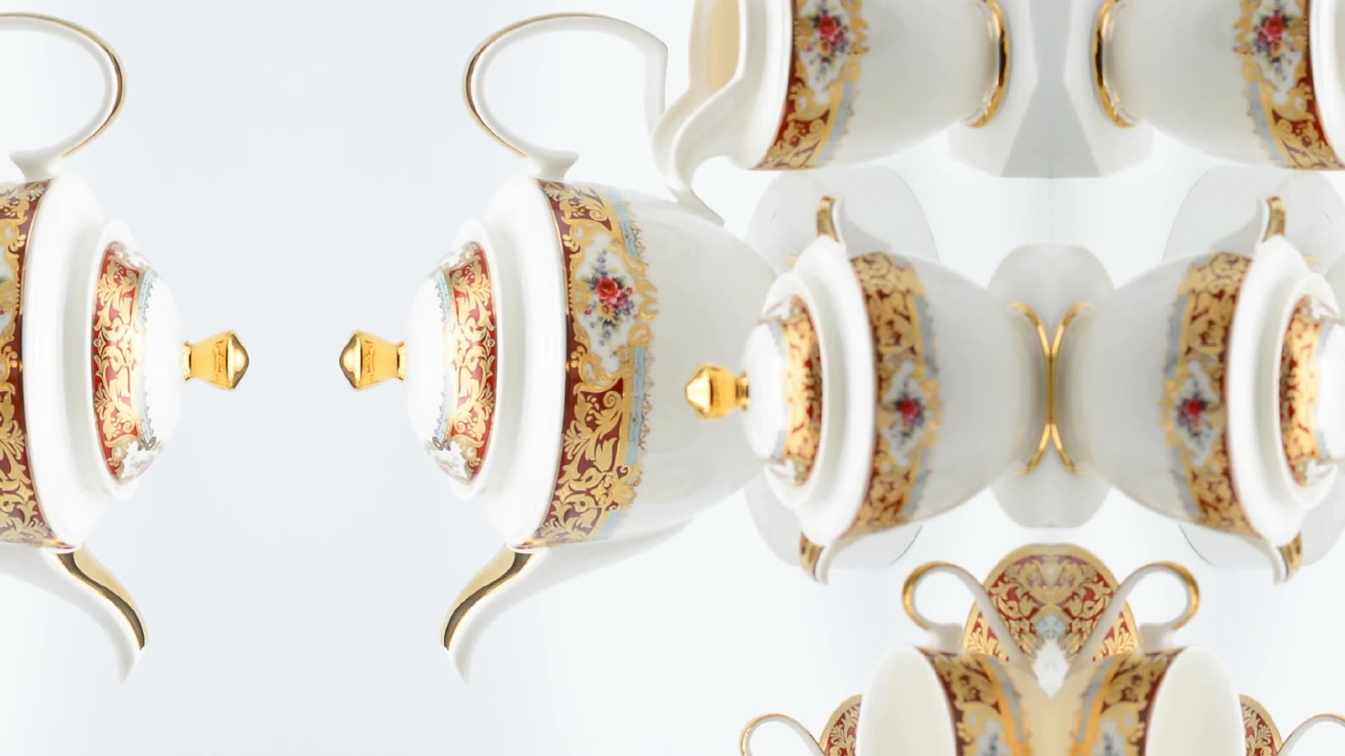 German Luxury Handmade Gold Tea Set Coffee Set Bone China Gold Dinnerware Set Buy Dinner Set