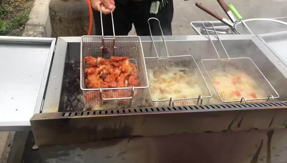 304 Stainless Steel French Fries Basket / Mini American Snack Snack