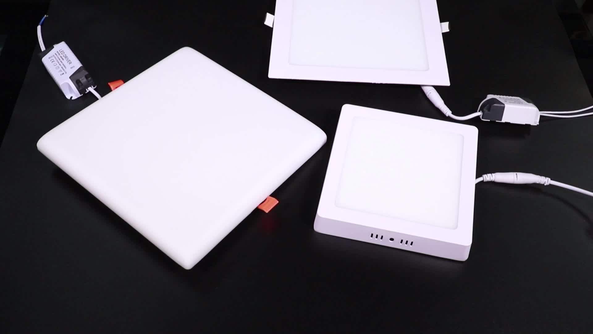 Indoor Light Source White Recessed Square 9w Led Panel Lights - Buy ...