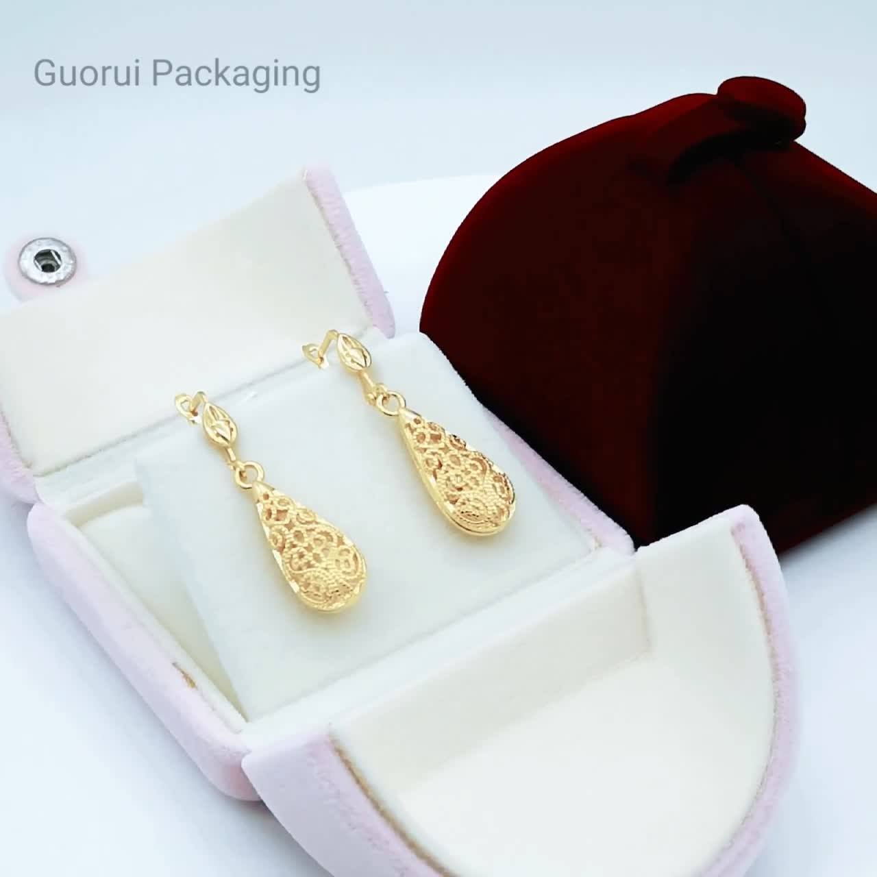 Guorui Foldable Jewellery Box With Custom Logo Jewellery Box Velvet