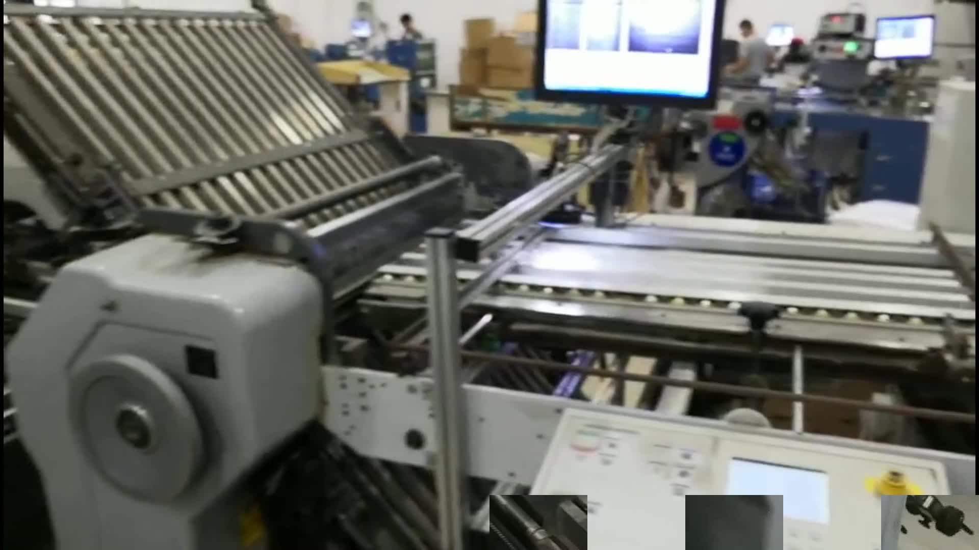 Advertising Brochure Folding Machine China,Automatic Paper Creasing