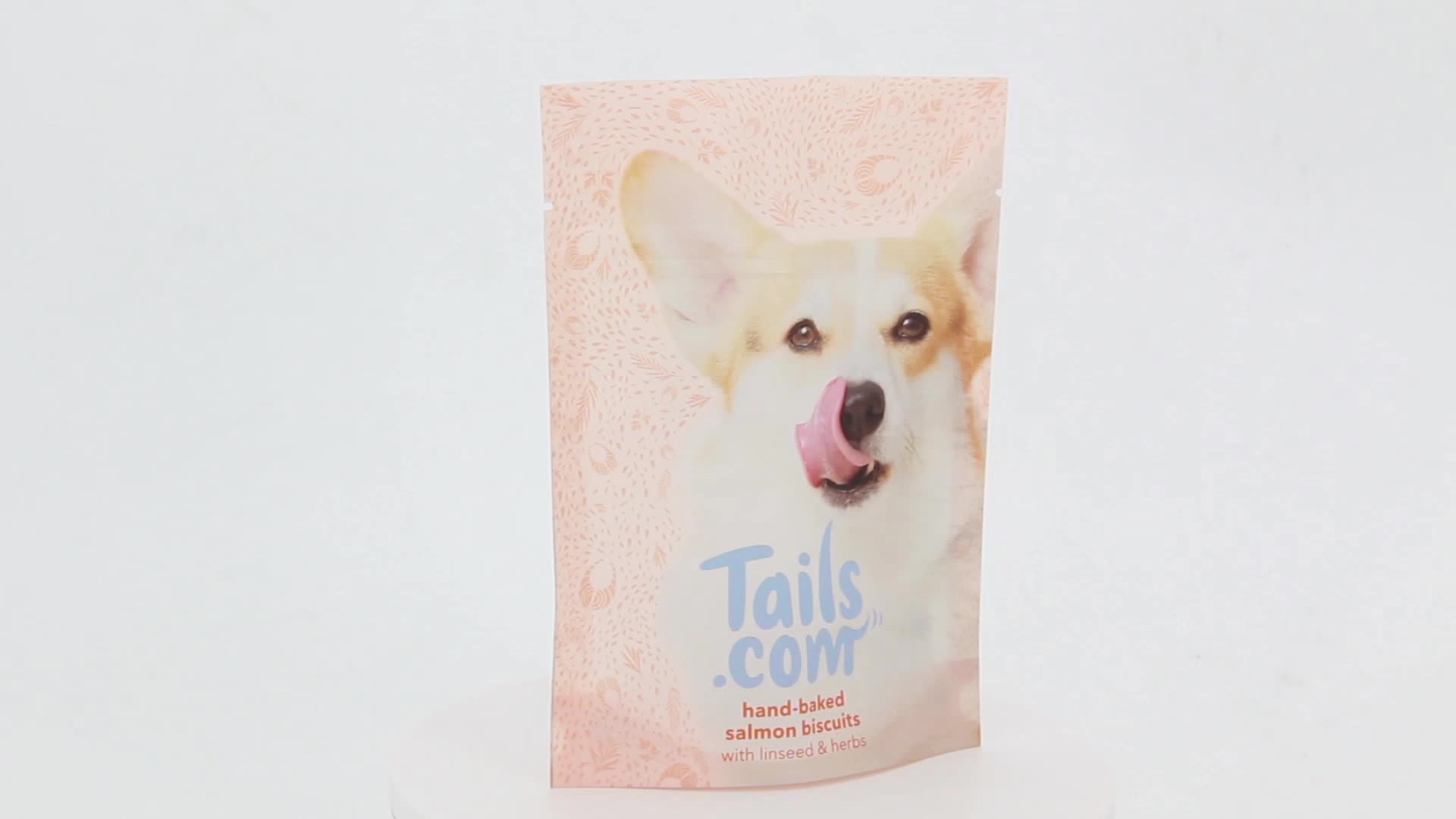 Printed Pedigree Pet Dog Food Packaging Plastic Mylar Bag With Resealable Zipper Food Grade