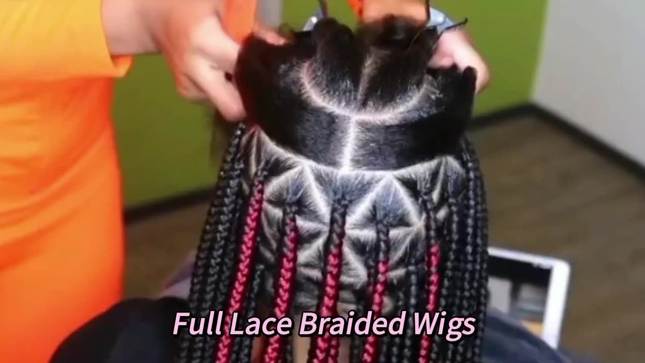 Wholesale Glueless Braid Wig Vendors,Full Lace Braided Wigs Human Hair