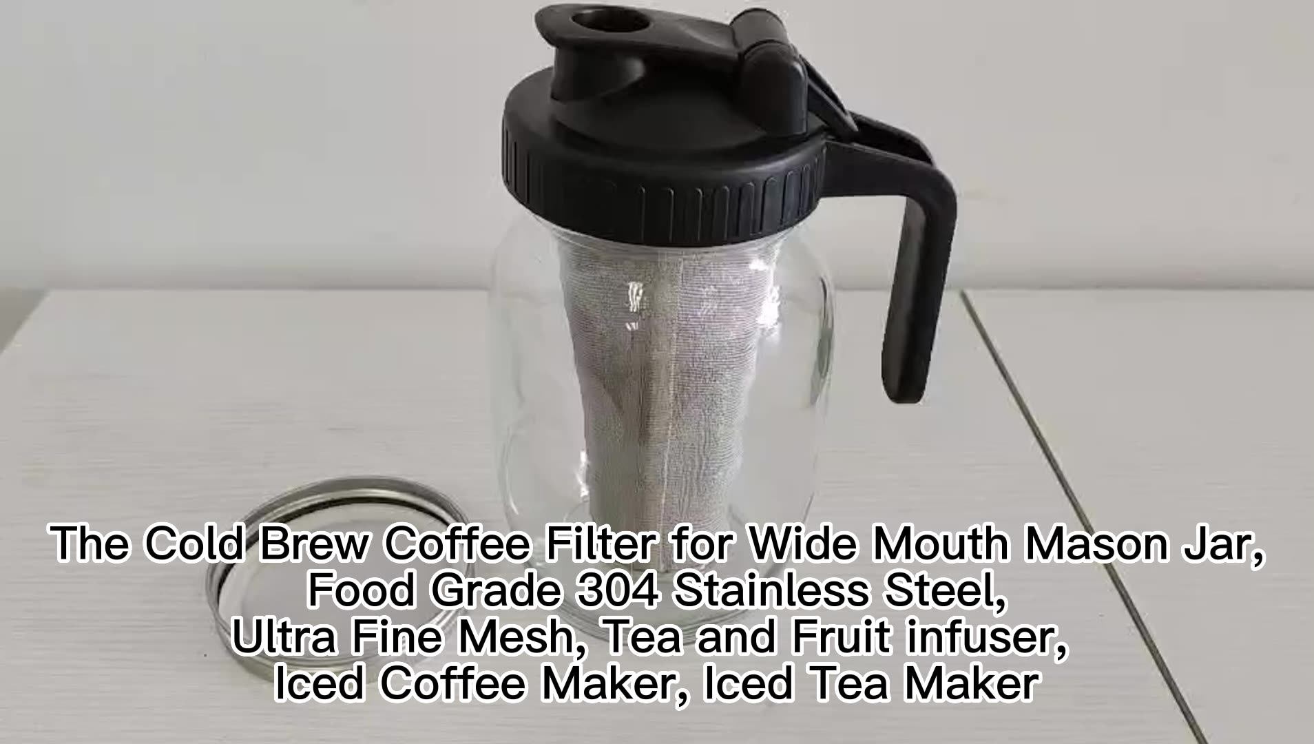 Stainless Steel Cold Brew Coffee Filter For Wide Mouth Mason Jar Buy