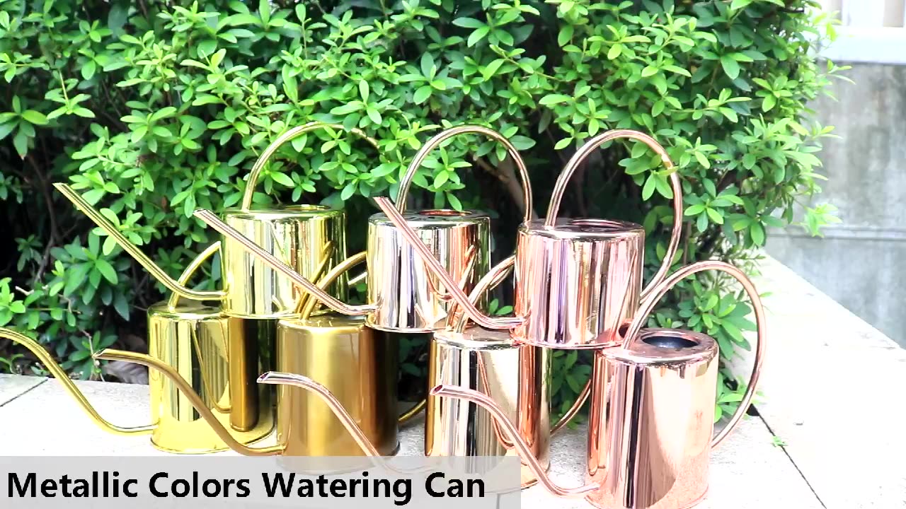 1.5l Balcony Water Jug Planting Watering Can Stainless Steel Garden