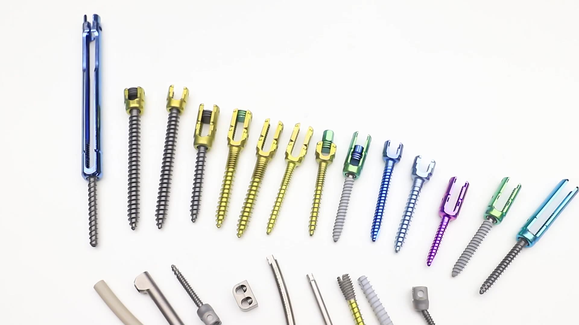 Spinal Internal Fixation System Orthopedic Titanium Pedicle Screw For