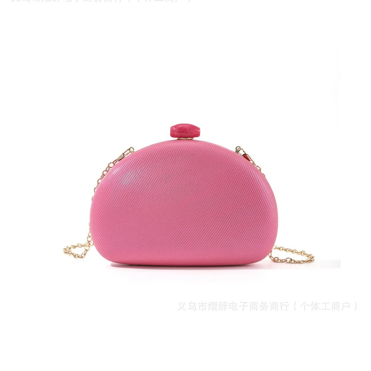 2025 New European and American Cross-border Macaron Evening Bag PU Leather Semi-round Crossbody Cheongsam Evening Bag