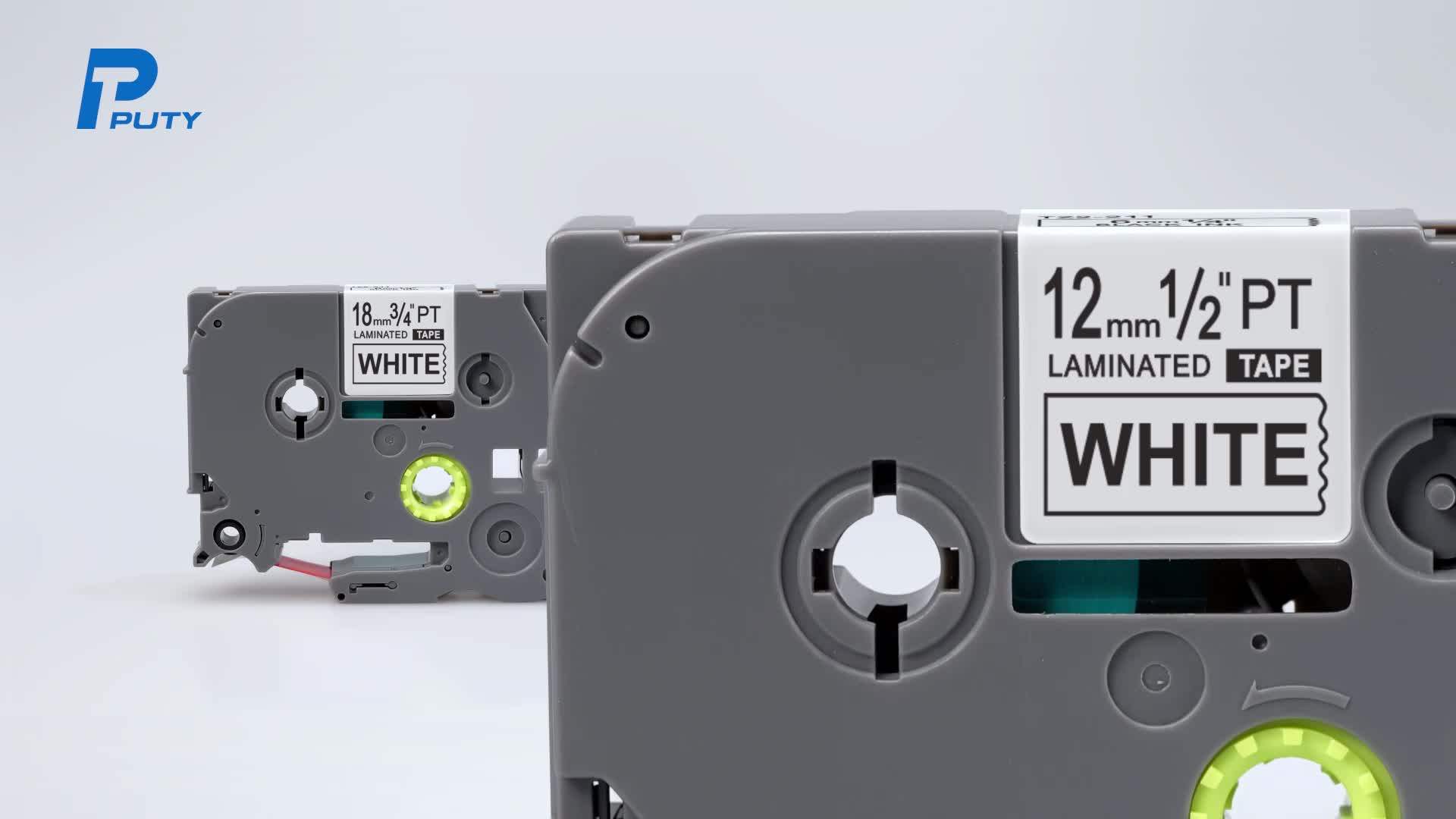 Puty Tz2221 9mm Tz Label Tape Compatible 9mm Black On White Label