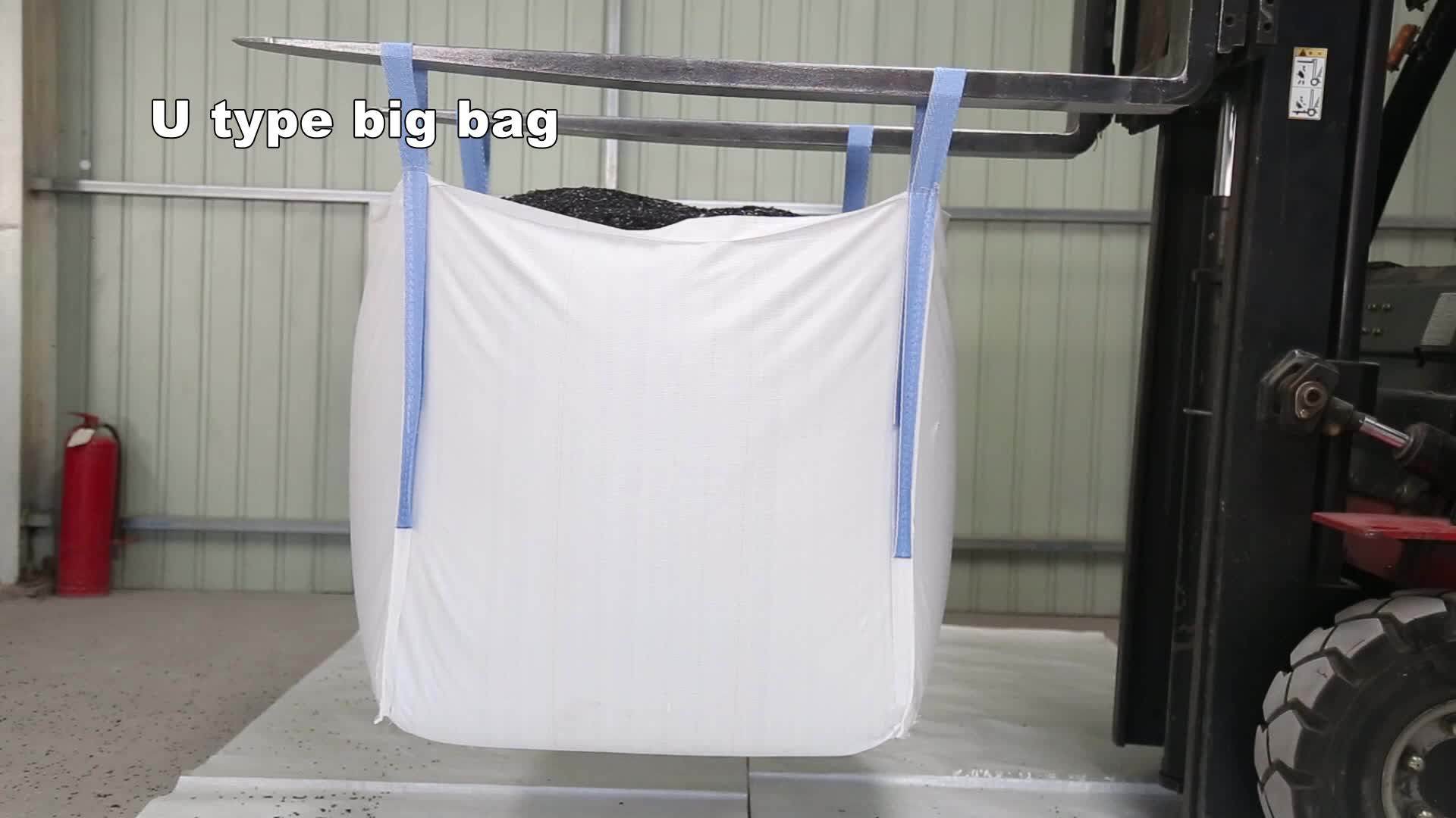 1000 Kg Pp Fibc Bulk Container Bags Packing For Building Material Safety Factor 51 High Uv
