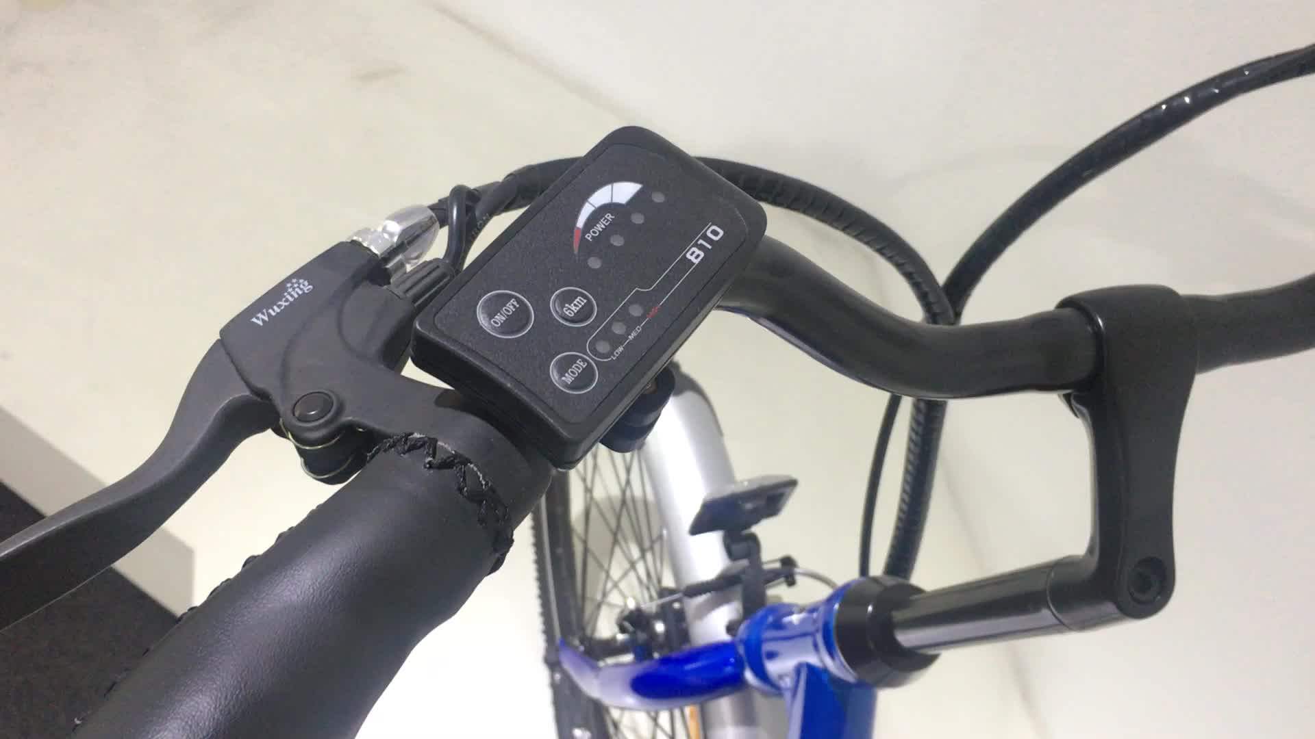 Light Weight Long Range Electric Bike Rear Motor Drive 26 Inch City