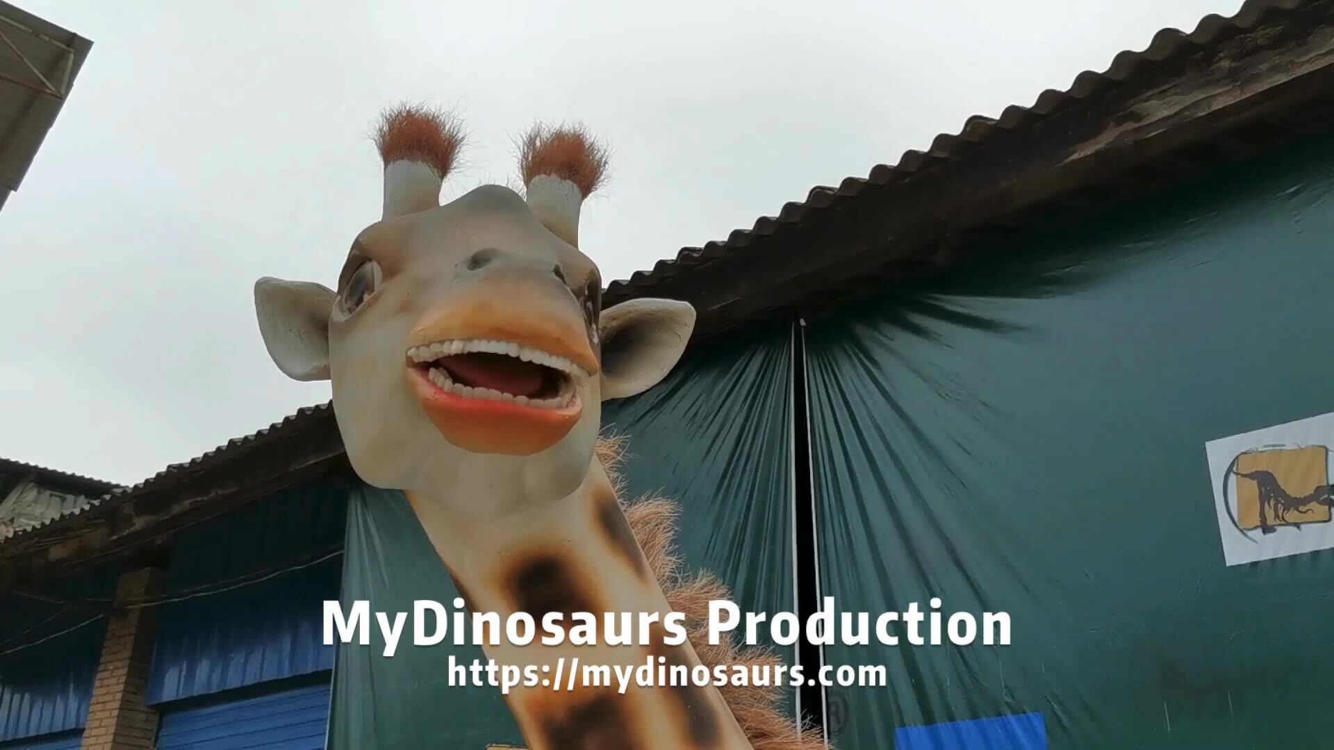 My Dino D027 Playground Animatronic Animal Life Size Giraffe Prop For