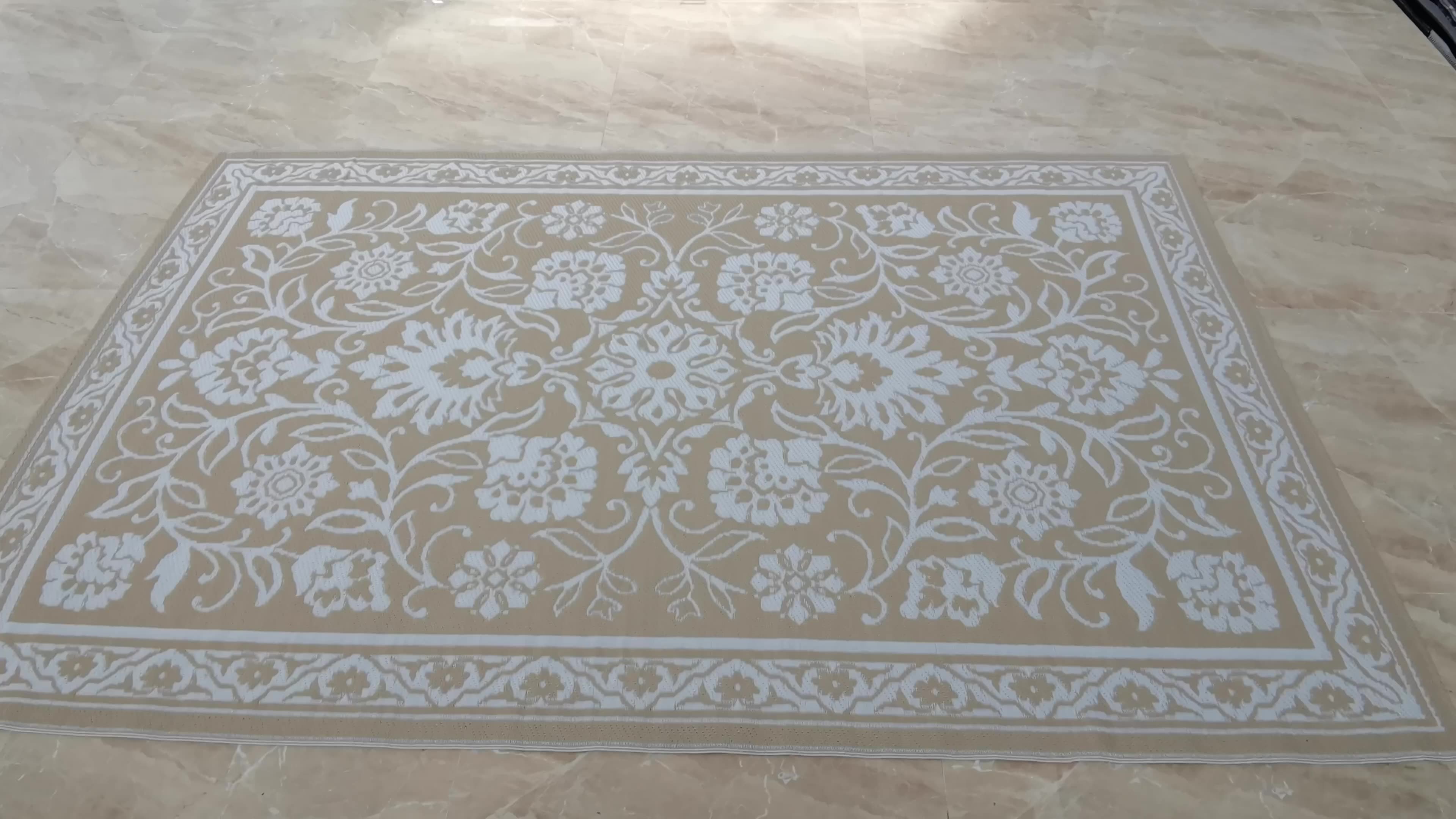 Indoor Outdoor Plastic Straw Patio Rug Rv Mat Camping Reversible Mat