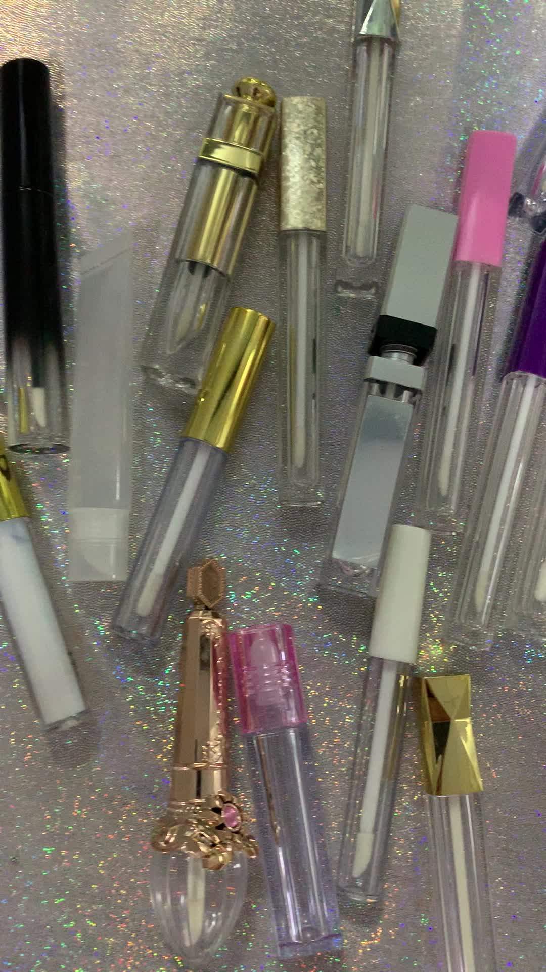 Empty Lip Blam Cosmetic Plastic Lipstick Tube Transparent Bottle Clear