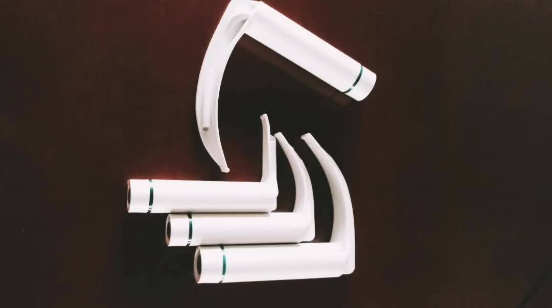 Medical Equipment Macintosh Disposable Fiber Optic Laryngoscope Set