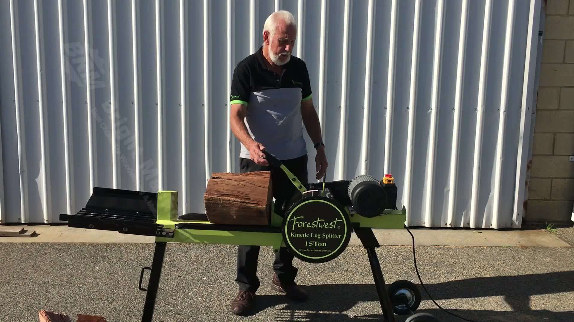 15t 2200w Electric Rapid Wood Log Splitter 2s Cycle Time