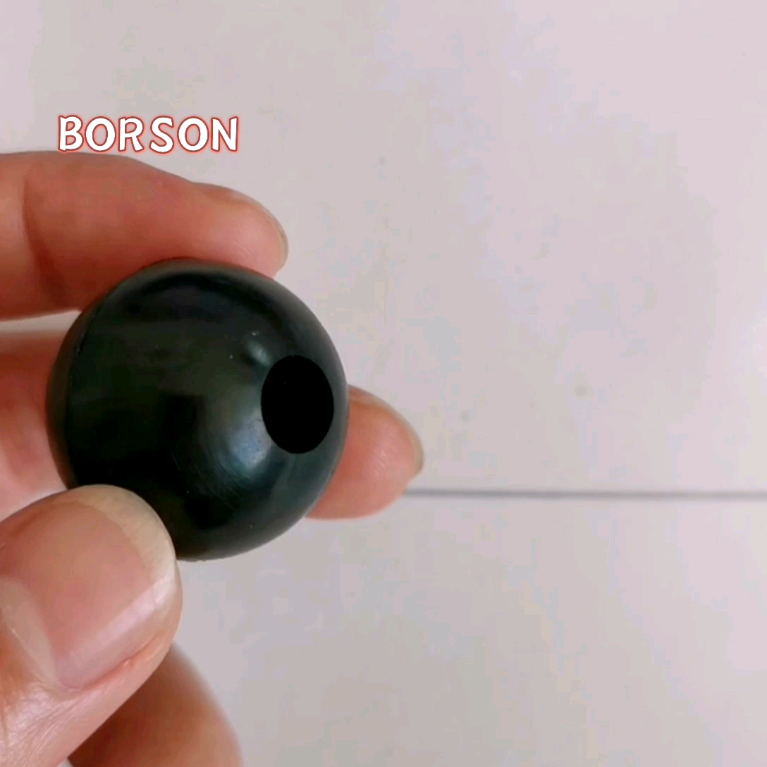 Factory Silicone Beater Drum Mallets Ball Custom Hard Natural Rubber Balls With Half Hole Rubber