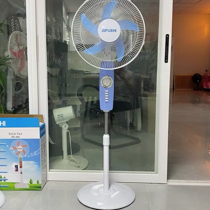 Ventilador Solar De Aire Acondicionado De 16 Y 18 Pulgadas,Cc 12v A Ca,De Baja Potencia,Cargador De Batería,Eléctrico,Con Bombilla Led - Buy 12v Dc Ac Ventilador,Cargador De Batería Ventilador,Solar Ventilador Eléctrico