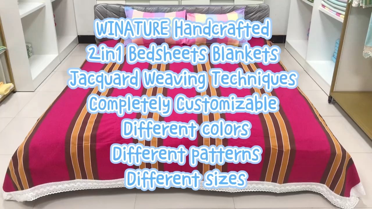 Winature Hot Sale Handcraft 100 Natural Cotton Fiber 3pcs Bed Sheet