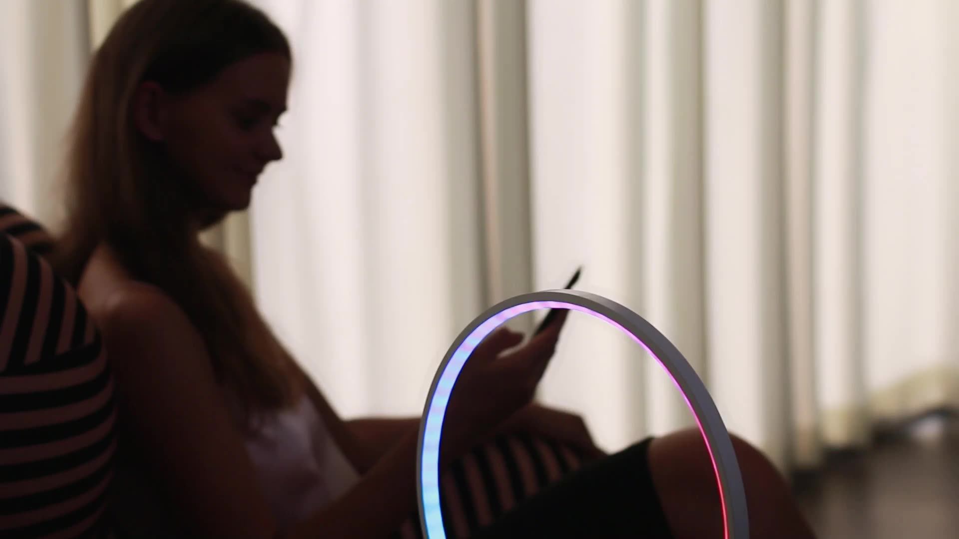 Patent Design Nightstand Lamp Colorful Changing Dimmable Table Led Lamp