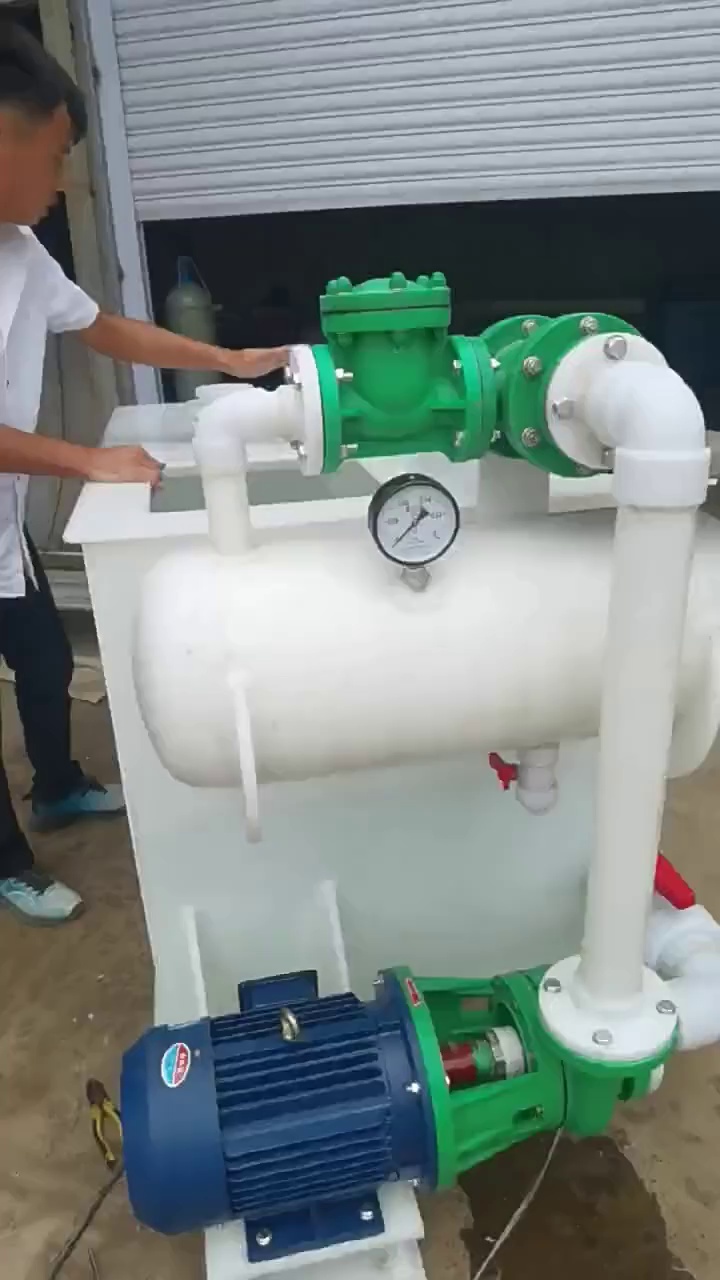 工业黑方式。化工蒸汽塑料PP水喷射真空机组了解一下