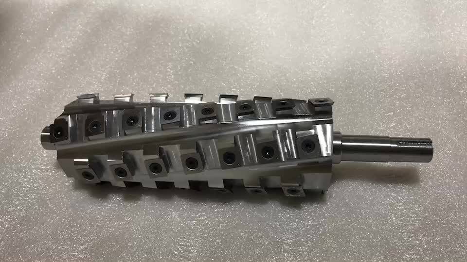 Changeable Knife Spiral Cutterhead Helical Planer Head For 13" Dw735
